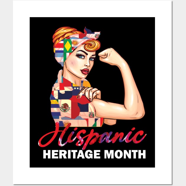 Hispanic Heritage Month National Hispanic Heritage Month celebration gift idea Wall Art by DODG99